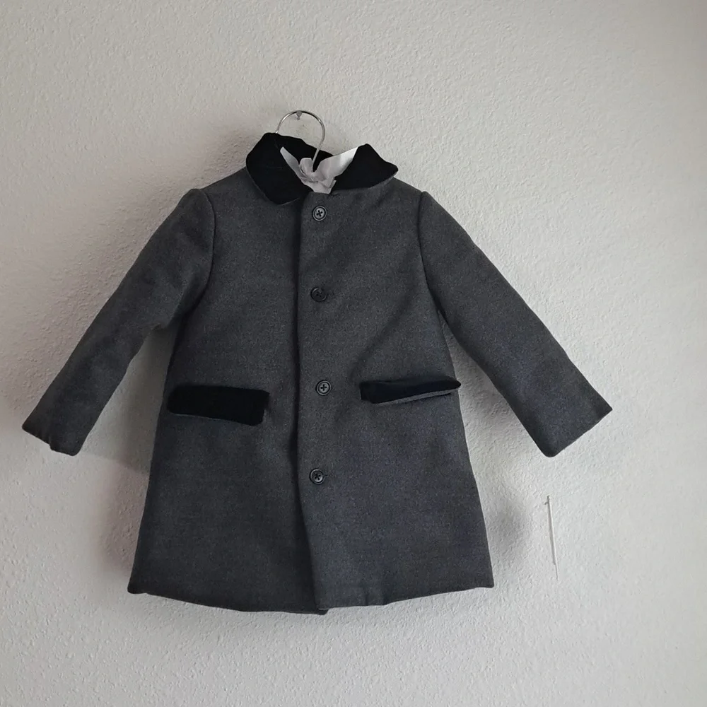 Edgehill Collection Baby Boy 12-24 Months Long Sleeve Button Front Dress…